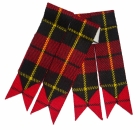 BUDGET KILT HOSE SOCK FLASHES WALLACE TARTAN POINTED HIGHLAND 